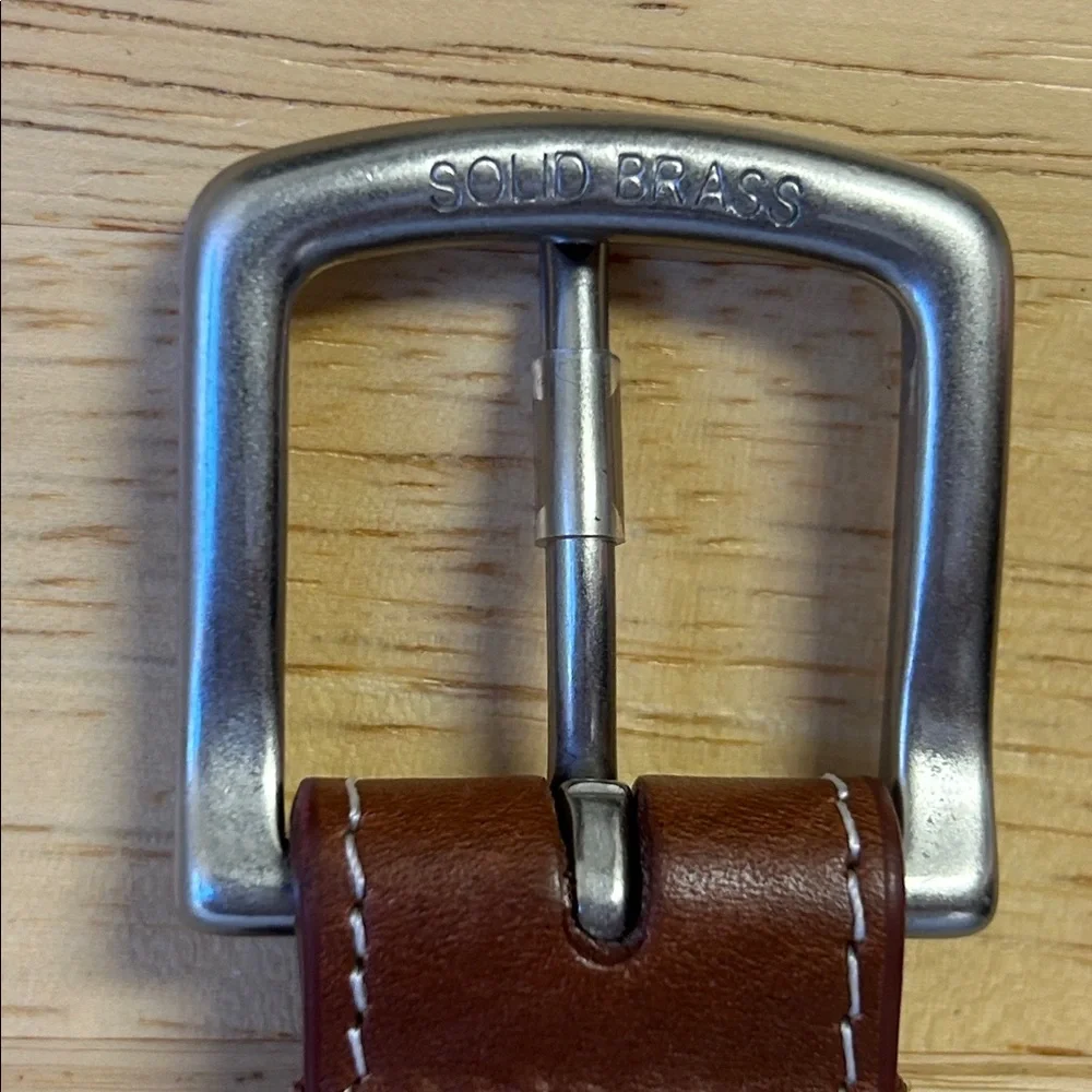 Peter Millar Belt Men's Size 40 Leather Cotton Canvas PGA National Bear Paw Golf